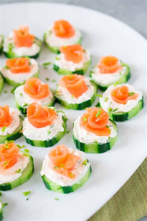 Smoked Salmon Cucumber Bites (Easy Appetizer) - Delicious Meets Healthy