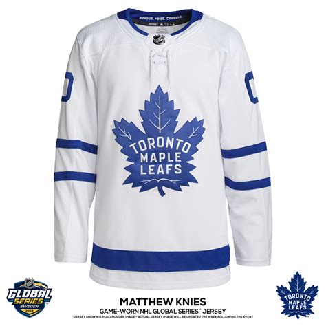 Matthew Knies Toronto Maple Leafs 2023 Global Series Game-Used #23 ...