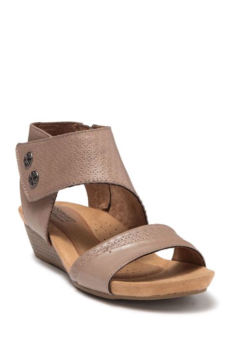 Rockport | Hollywood Cuff Sandal - Wide Width Available | Nordstrom Rack in 2020 | Wide width ...