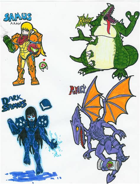 Metroid characters by Hyliaman on DeviantArt