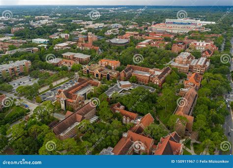 Drone Photo University of Florida Gainesville Stock Image - Image of ...