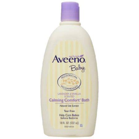 Aveeno Baby Calming Comfort Bath, Lavender & Vanilla, 18 Ounce - Walmart.com