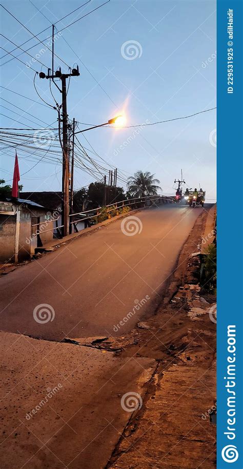 Cibinong Bogor Indonesia Agustus 2021 _At Dawn Stock Image - Image of road, track: 229531925