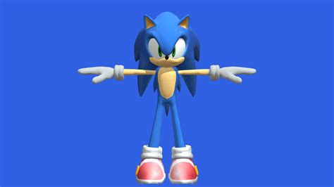 Sonic the hedgehog 2006 Sonic model - Download Free 3D model by ...