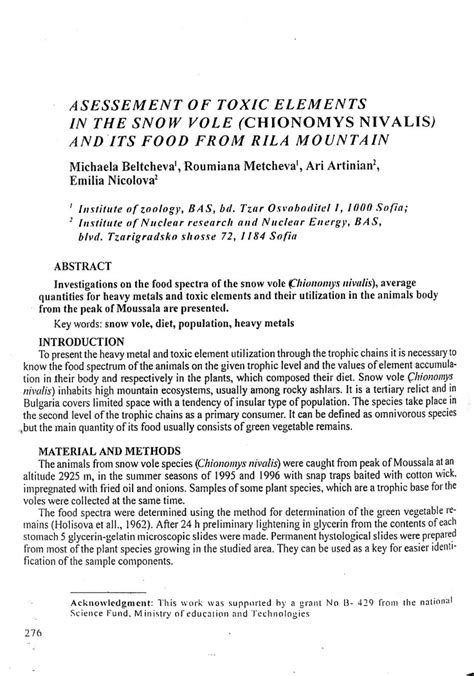 (PDF) Heavy Metals in Antarctic Notothenioid Fish from South Bay, Livingston Island, South ...