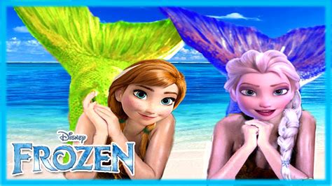 💫 Frozen Mermaids Disney Princesses Elsa and Anna Dress Up Game for ...