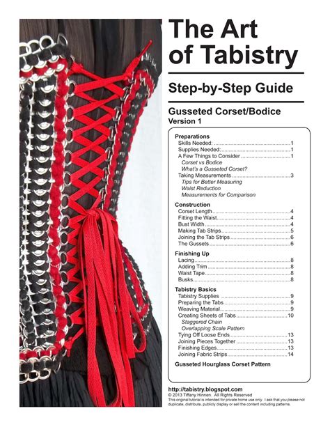 The Art of Can Tabistry: Corset Pattern Finally Available!