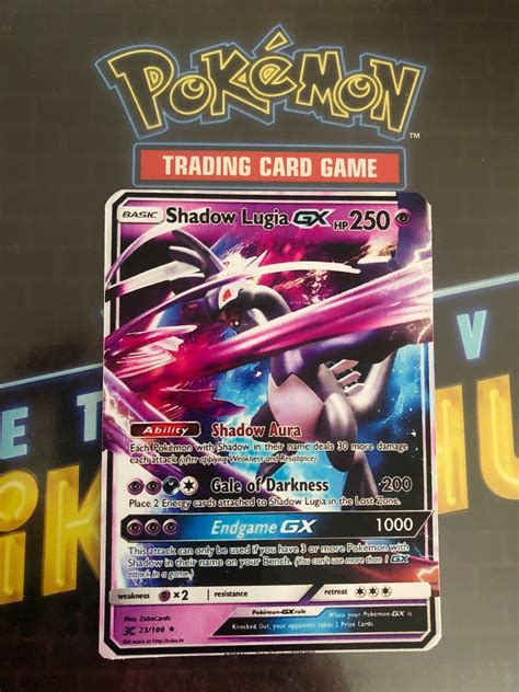 Shadow LUGIA GX custom Pokemon card handmade PROXY ultra | Etsy