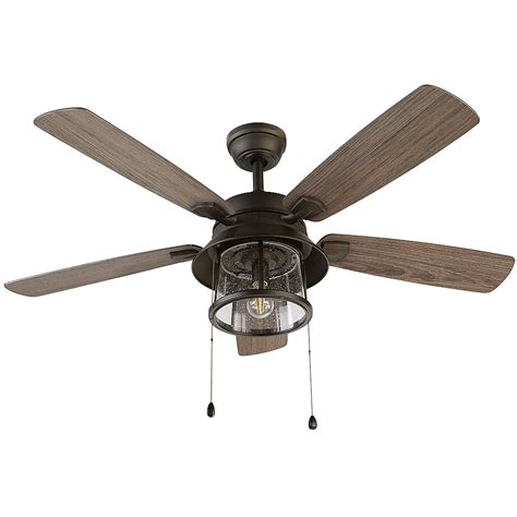 Home Decorators Collection Shanahan 52-inch Indoor/Outdoor Bronze Ceiling Fan with LED Lig ...