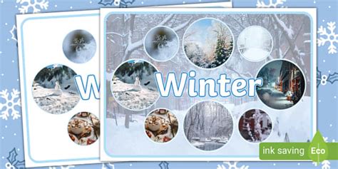 Winter Photo Display Poster (Teacher-Made) - Twinkl