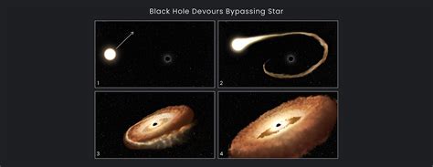 Hubble Finds Hungry Black Hole Twisting Captured Star Into Donut Shape | HubbleSite