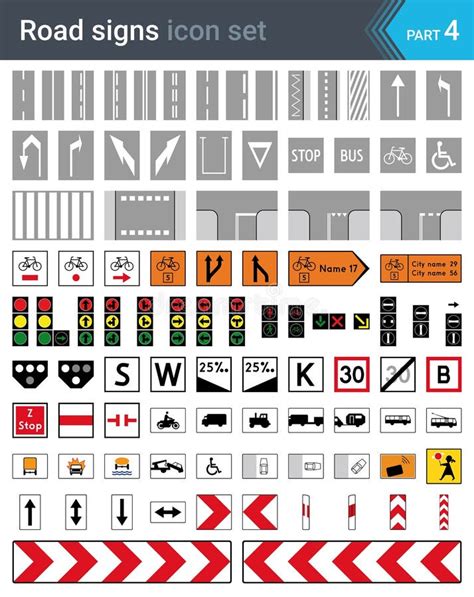 Traffic lane markings stock illustration. Illustration of dividing ...