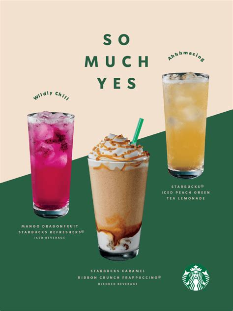 Pin by sky on 设计研究-星巴克 | Starbucks design, Beverage poster, Food menu ...