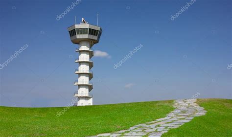 Radar tower airport communication — Stock Photo © tlovely #54369735