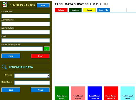 Aplikasi Persuratan Berbasis VBA Excel. Gratis | Barisan Komunitas Operator Madrasah Jawa Timur