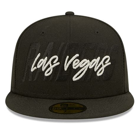 Men's Las Vegas Raiders New Era Black 2022 NFL Draft 59FIFTY Fitted Hat