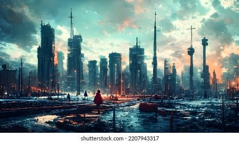 Futuristic Apocalyptic City Stock Photos - 1,850 Images | Shutterstock