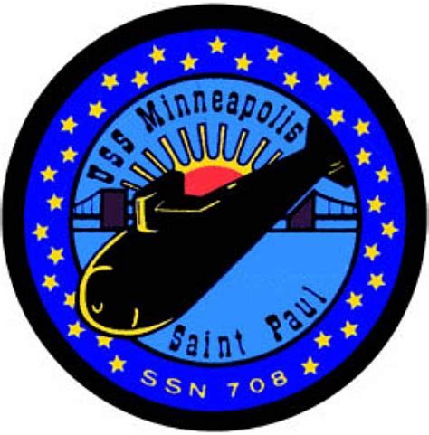 USS Minneapolis (SSN 708) ship crest | Navy day, Us navy submarines, Us navy ships