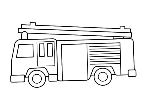 fire truck clipart outline - Laticia Pomeroy