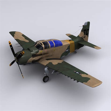 a-1 skyraider 1st special 3d model