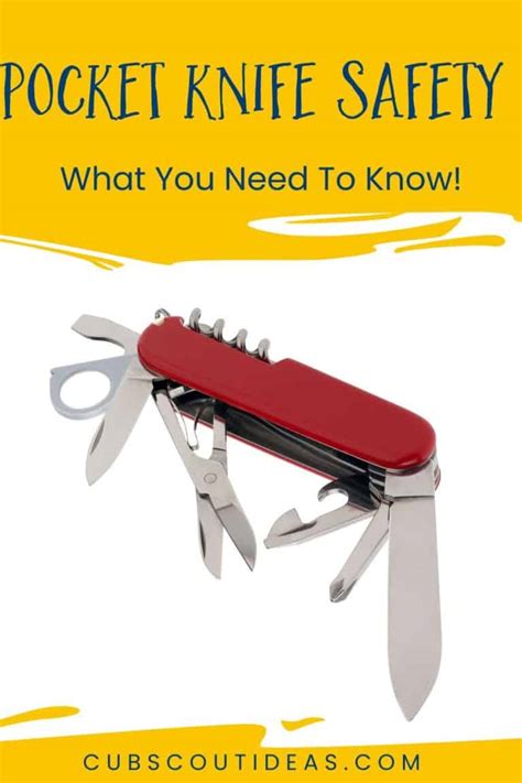 Pocketknife Safety - What Cub Scouts Need to Know ~ Cub Scout Ideas