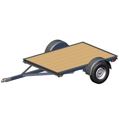 4x6 Utility Trailer Plans – 2000 lb. Capacity – Small, Tough, Options