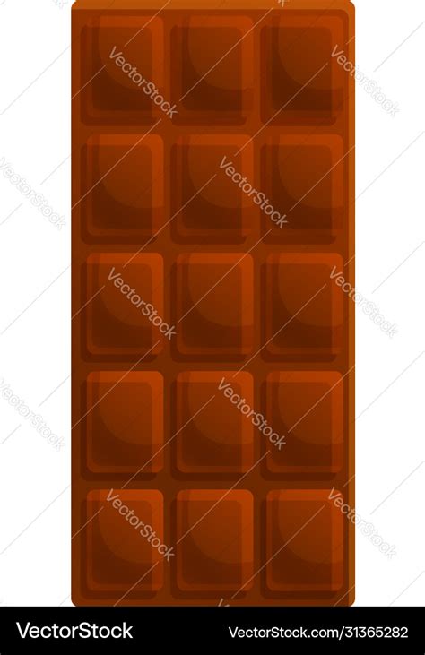 Chocolate bar icon cartoon style Royalty Free Vector Image