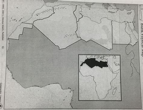 North Africa Physical Map Diagram | Quizlet