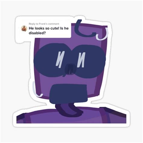 "DSaF Dave "He looks so cute! Is he disabled?"" Sticker for Sale by ...