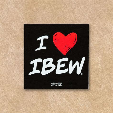 I Love IBEW Decal | IBEW Merchandise