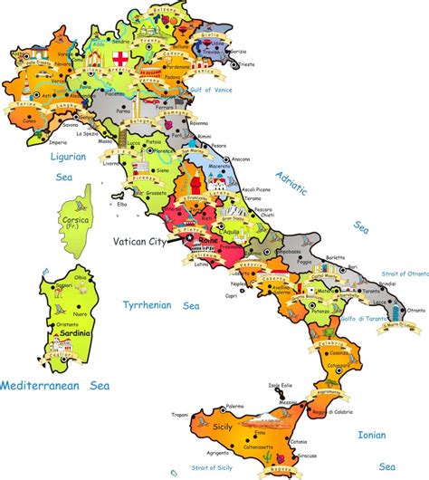 map showing touristic places in italy – Travel Around The World – Vacation Reviews