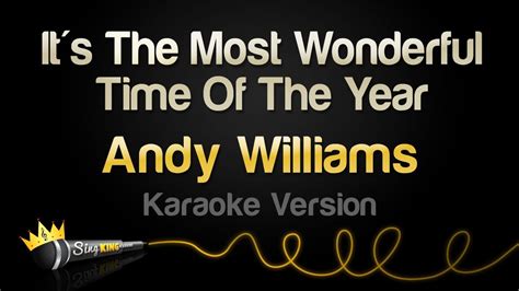 Andy Williams - It's The Most Wonderful Time Of The Year (Karaoke Version) - YouTube