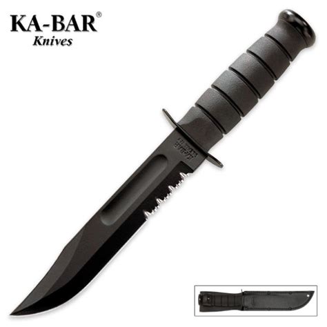 KA-BAR Black Serrated Survival Fighting Knife