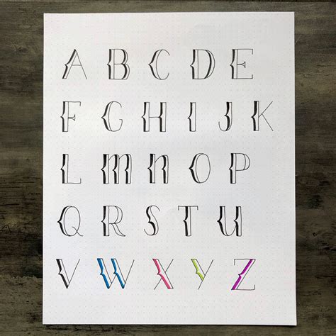 Easy Hand Lettered Alphabet Style to Practice – Kelly Creates