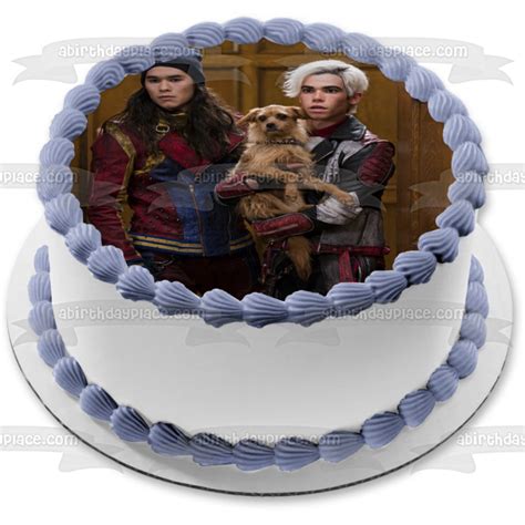 Disney Descendants 3 Carlos Jay Dude the Dog Edible Cake Topper Image – A Birthday Place