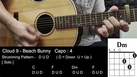 Cloud 9 - Beach Bunny - Guitar Tutorial with Chords / Lyrics - YouTube