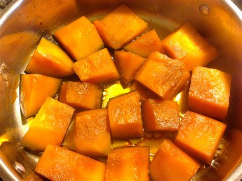 Poppin' kitchen: Boiled Kabocha pumpkin