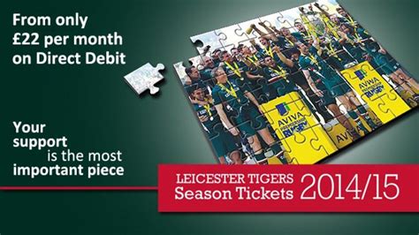 Season tickets for 2014/15 available now | Leicester Tigers