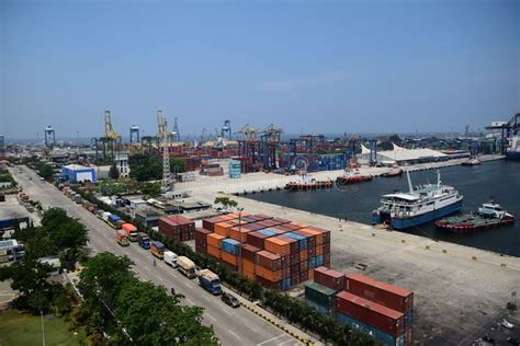 Tanjung Priok port jakarta stock photo. Image of industry - 62375948