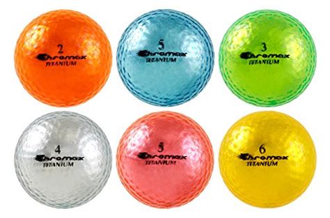 Amazon.com : Chromax High Visibility M1x Golf Balls 6-Pack, Assorted Colors : Sports & Outdoors