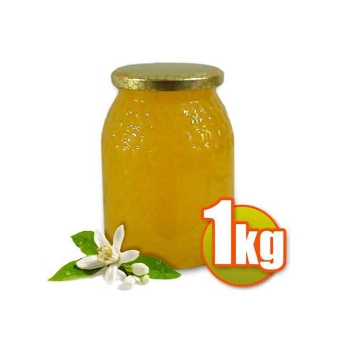 Natural orange blossom honey. Fast delivery of 1 kg jars