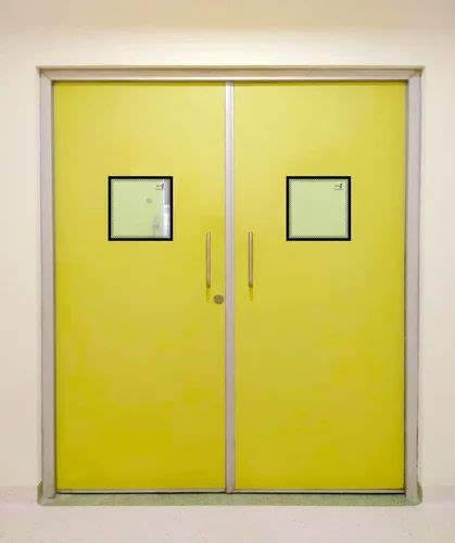 Yellow Stainless Steel Semi Hermetically Hinge Door, Size/Dimension: 7 X 5 Feet (h X W) at Rs ...