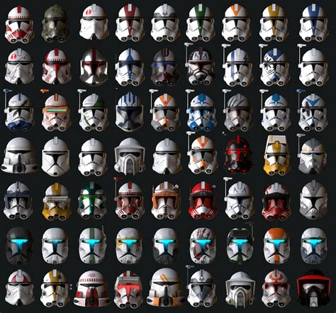 ArtStation - Star Wars Clone Trooper Helmets