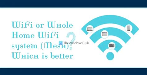 Wi-Fi or Whole-Home Wi-Fi system (Mesh); Which is better?