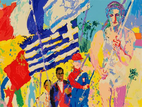 Lot 436: LeRoy Neiman Serigraph, Olympics Opening Ceremony | Case Auctions