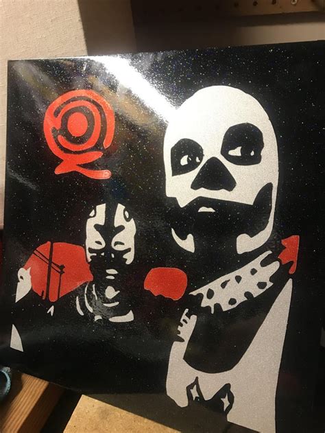 The Villains from “Go With The Flow” - heavy flaked paint on metal backing. : r/qotsa