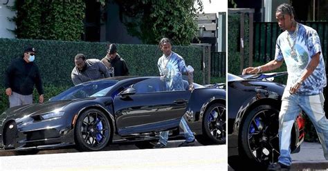 Travis Scott Spotted With A Brand-New Bugatti To Celebrate His Big Day ...