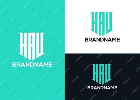 Premium Vector | Modern minimalist unique corporate hau letter logo design