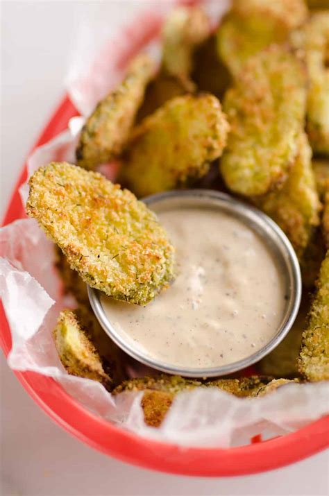 Airfryer Parmesan Dill Fried Pickle Chips - 5 Ingredient Snack