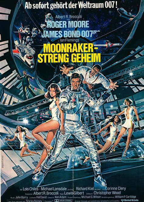 Sold Price: Moonraker original 1979 German style poster - March 4, 0122 ...